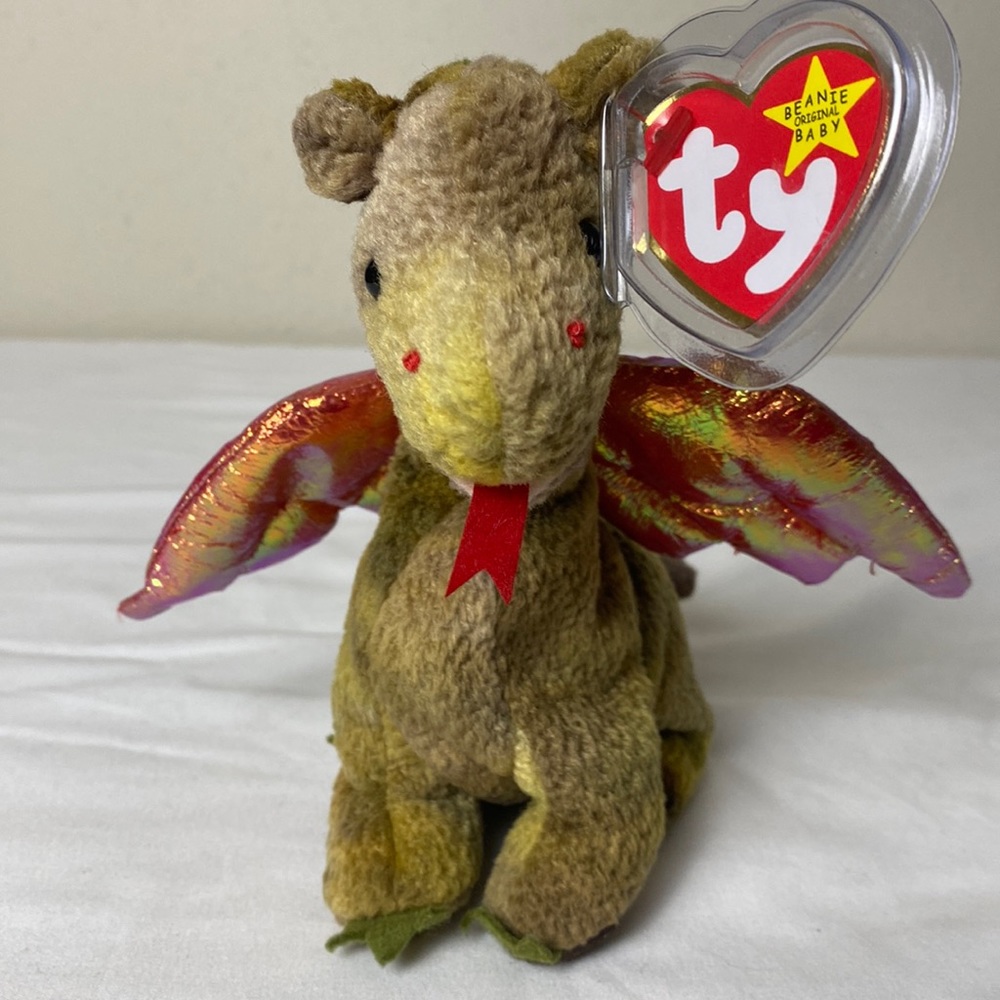 Retired TY Beanie Babies Scorch the dragon beanie baby